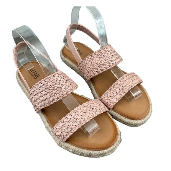 a.n.a. A New Approach Sandals Flatform Beatrice Model Pink Blush Women's Size 9M - Picture 2 of 12